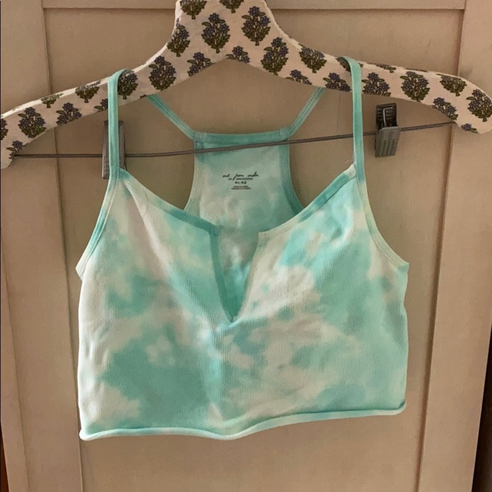 Tye dye tight cropped tank